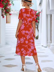 Audrey Puff Sleeve Floral Dress