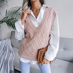 Hannah V-neck knit sweater
